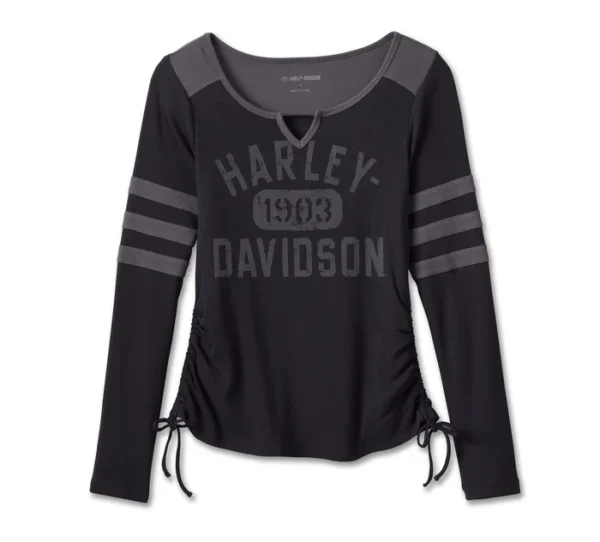 Women's Long Sleeve Knit Top - Black Beauty